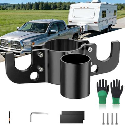 Anhänger-Zugkette Hochfeste Aluminium-Metall Rostbeständig Sicherheitskette Organizer für Wohnmobil-Anhängerkupplung Ordnet 7-polige Anhängerstecker und Zugausrüstung ordentlich