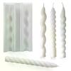 Long Spiral Silicone Candle Mold DIY Twisted Long Rod Wax Stick Craft Molds Home Decor Tool Geometry Candles Making Supplies