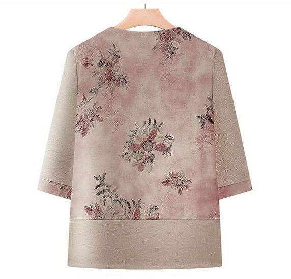 Summer Fashion Set for Middle-Aged & Elderly Women: 2026 New Style Top - Perfect for Mom & Grandma's Mother's Day