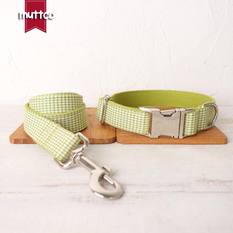 Plaid Dog Crate and Leash Set - UDC-106 Pet Supplies Extra Small