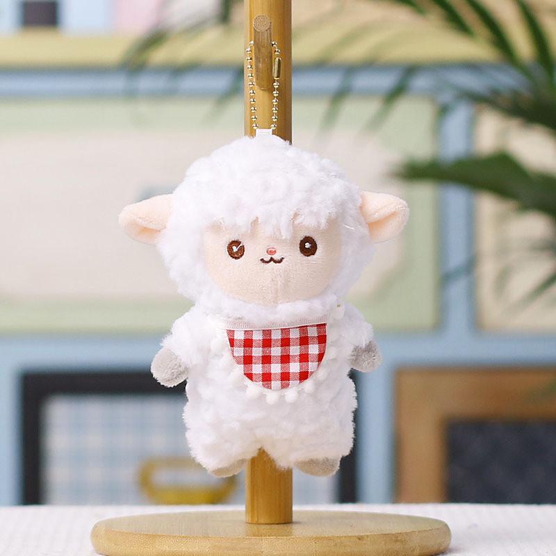 Cute Sheep Plush Keychain Pigment Plush Doll For Kids And Giftgiving