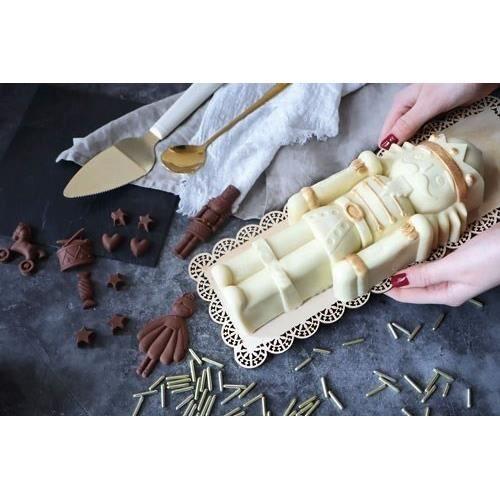 Silicone Mold - SCRAPCOOKING - Nutcracker - 100% Platinum - 33.3x17.4cm - Golden