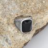 Herren Hochwertige 316L Edelstahl Vielfalt Onyx Ringe Modetrend Schmuck