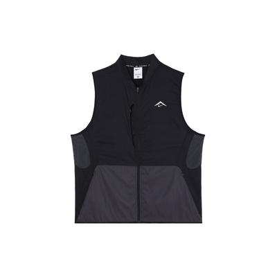 Trail Aireez Colete Leve Tecido Confortável com Zíper Masculino Coletes Preto Preto Carvão Branco Summit FN4005-010