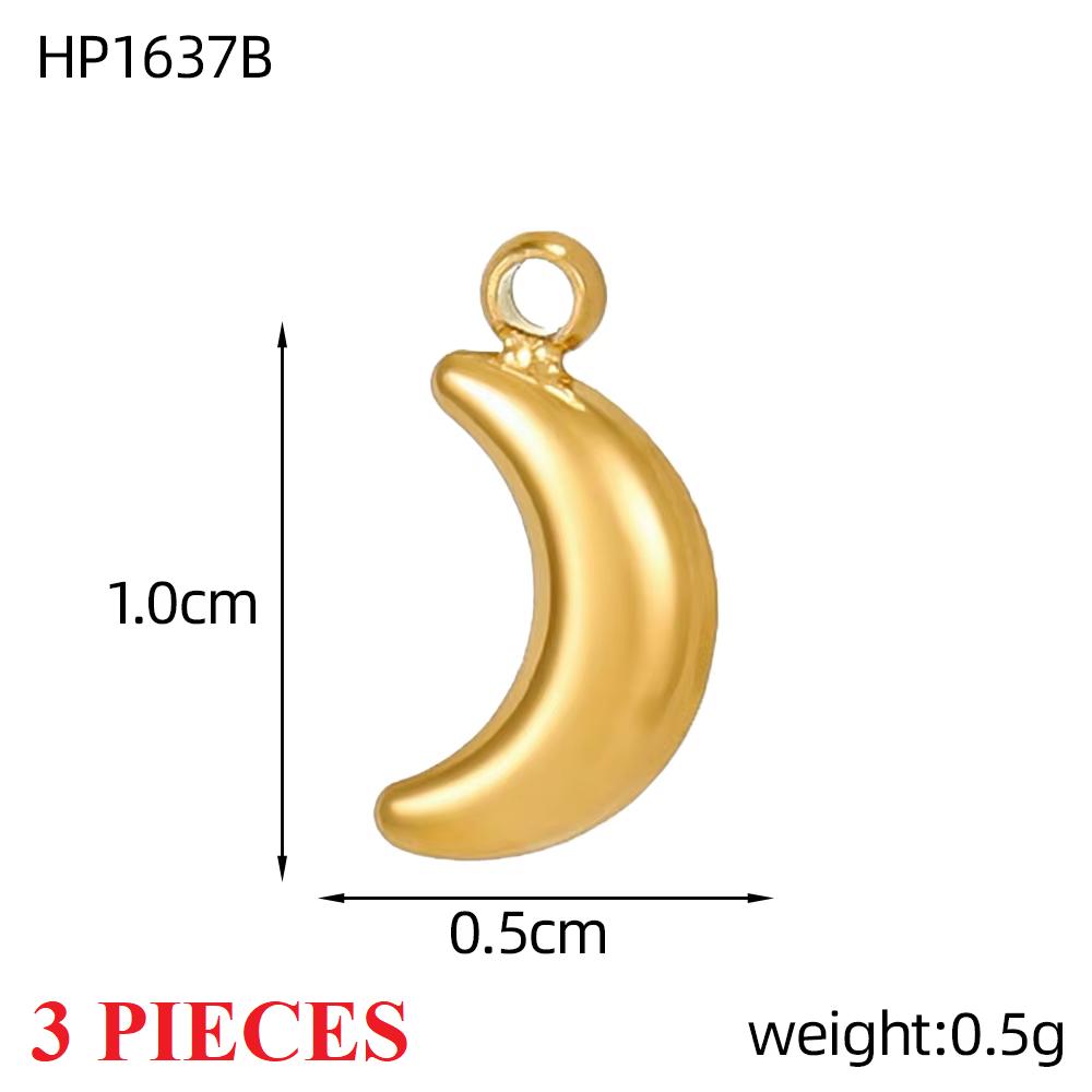 3PCS/LOT CARLIDANA Gold Plated Enamel Charms, Sun Star Boots Halloween Pendants, Stainless Steel DIY Jewelry With Clasp