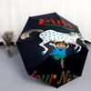 1 PC Automatic Folding Umbrella - Pippi Longstocking Custom Name Pattern, Portable & Foldable Design with 8 Ribs, Christmas Birthday Gifts