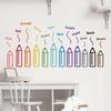 Creative Colorful Pencil Wall Sticker Removable Waterproof PVC Art Decal Upgrades For Living Room Kids Room Homes Decors