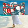 Ultra-Soft Beach Towel with Christmas Snowman Theme,Ideal for Pool - Camping, Diving - Perfect Travel Essential, Vibrant Beach Towel.