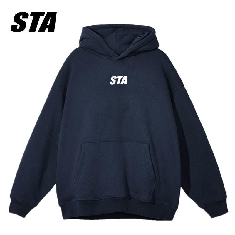 Unisex Hooded Sweatshirt by STA, Trendy American Brand, Loose Fit, Available for Spring and Autumn.