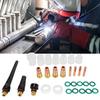 30pcs TIG Glass Cup 4#12# Gas Lens Collet Body Back Cap for WP92025 TIG Welding Torch (30pcs )