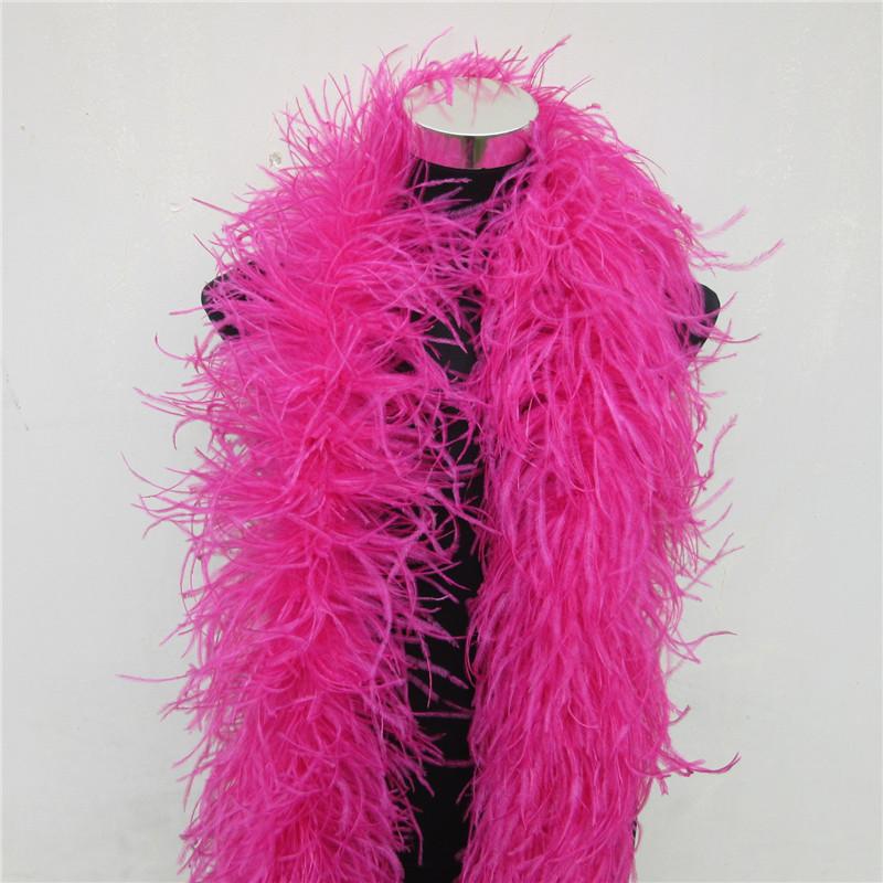 DIY 2 Meters purple ostrich feather boa Trims skirt Party/Costume fluffy ostrich feathers For Crafts DIY wedding decorations Plumes