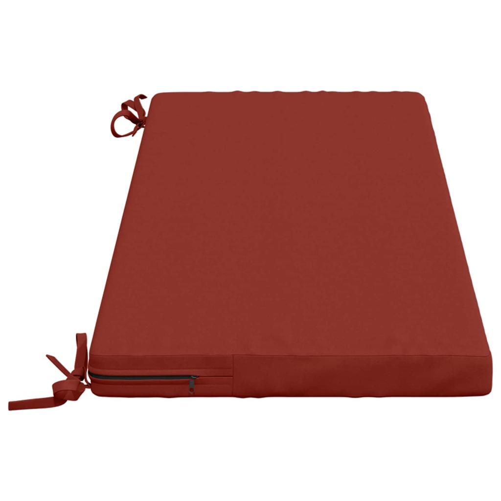 2 piece Bench Cushions SOEST 2 pcs. 100percent Polyester Red
