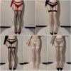 Sex Stockings Sexy Suspender Integrated Socks Pure Desire Splicing Spice Girls Stockings Nightclub Dancing Red Edge Black Silk Stockings