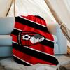 1PC Soccer Ball Afc Crest Printed Soft Flannel Blanket Throw for Adult Bedroom Living Room Sofa Camping Travel Fan Gifts Christmas Gifts