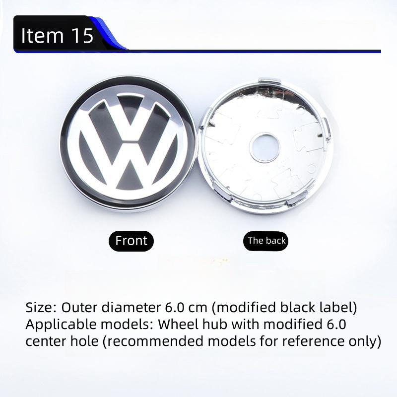 

For VOLKSWAGEN VW 4pcs 55mm 56mm 65mm 70mm Car Styling Wheel Center Cap Hub Covers Badge Accessories For VW Golf 4 5 6 CC POLO 3