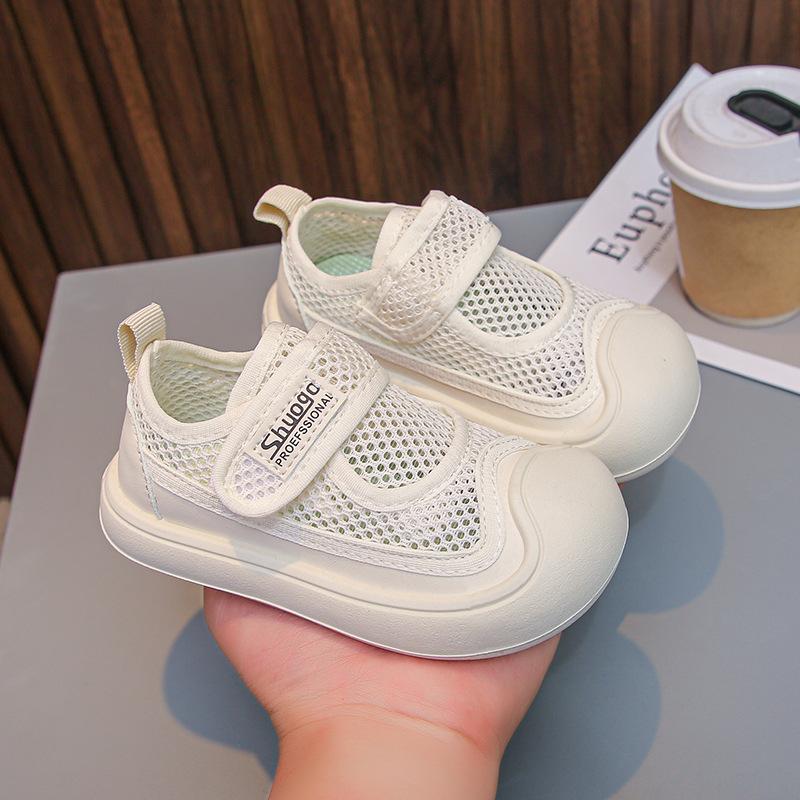 Baby shoes 2025 spring and summer new breathable baby toddler shoes for 1-3 years old children and girls soft-soled single-mesh shoes