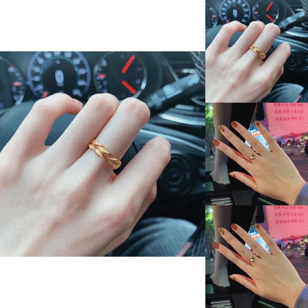 Elegant Brass Gold Plated Bowknot And Wheat Spike Adjustable Ring For Women