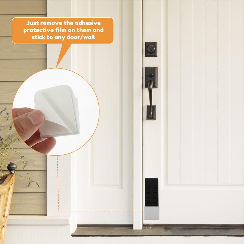 Door Stoppers Wedge Safe Rubber Door Wedge Reusable Door Wedge Stopper Door Stops For Wood Carpet Concrete Tile Stone