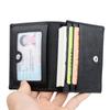 Genuine Leather Credit Card Bag Wallet Ultra-thin Fold Unisex Purse Credit Card ID VIP Bank Slim Bag Simple Business Card Holders