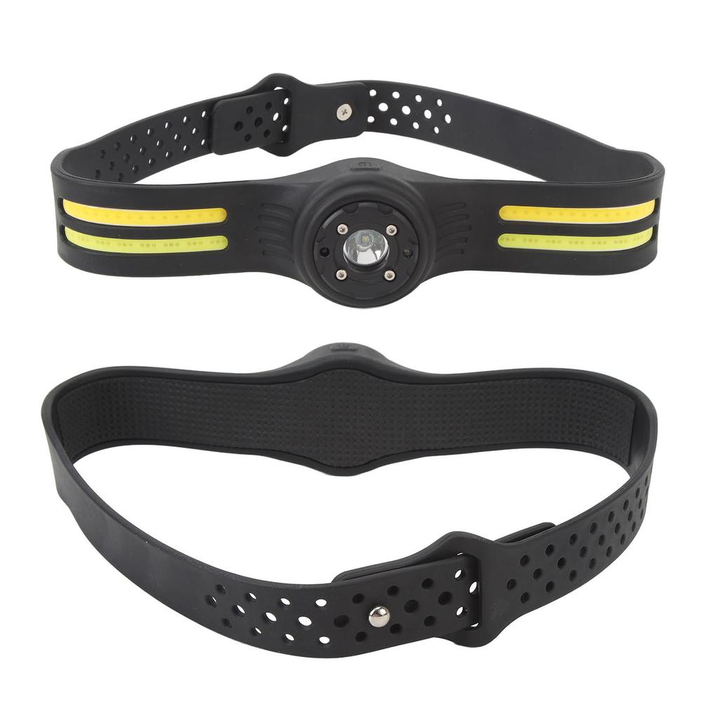 COB Head Light Head Lamp Light Weight Sensing Type C Rechargeable Adjustable Angle Bright Head