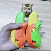 Creative 3D Printing Gravity Mini Banana Cutter Fidget Toy for Teens Adults Colorful Fingertip Plastic Cutter Decompression Toy & Stress