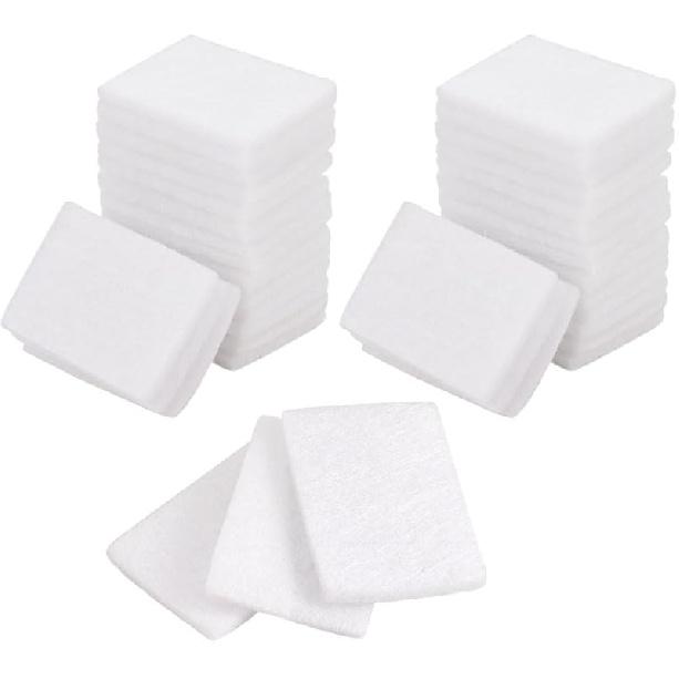 PH PandaHall 150 шт. Ароматические подушечки 1,1x0,8 Сменные подушечки для эфирных масел, Без запаха, Подушечки для диффузора масел, Микрофибра, Парфюмерные подушечки для увлажнителя, Дома 1.1x0.8 -50pcs белый