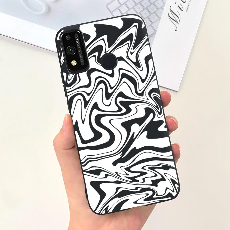 Soft Silicone Cases For Huawei Honor 9X lite Case JSN-L21 JSN-L22 JSN-L23 Coque Fundas Luxury Design Pattern Soft Silicone Etui