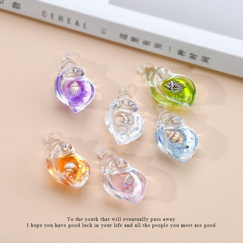 **Siedmiokolorowy Świecący Ślimak Brelok i Wisiorek Biżuteria**