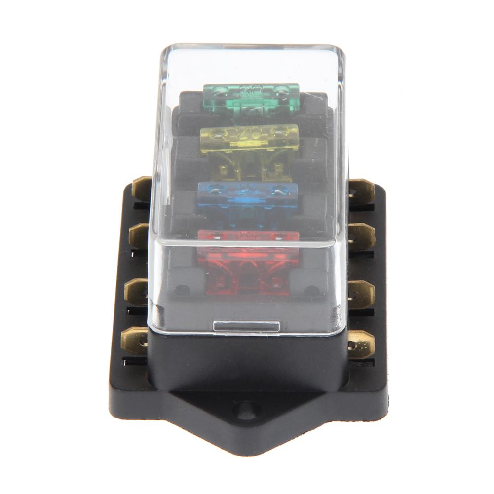 4 Way Circuit Standard Blade Disaster Box Vibration Resistant Fuse Box Block Car Vehicle Circuit Accessory China Mainland