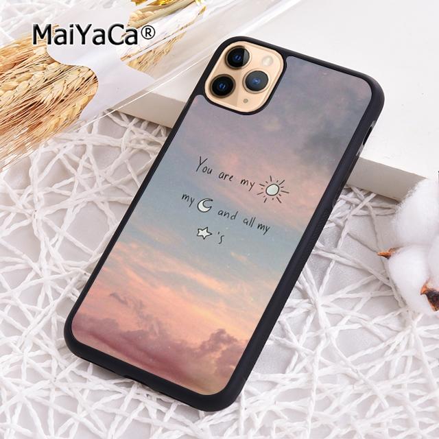 MaiYaCa Sun And Moon Lovely Phone Case Cover For iPhone 17 Air 16 15 plus 11 12 13 14 pro max shell  coque
