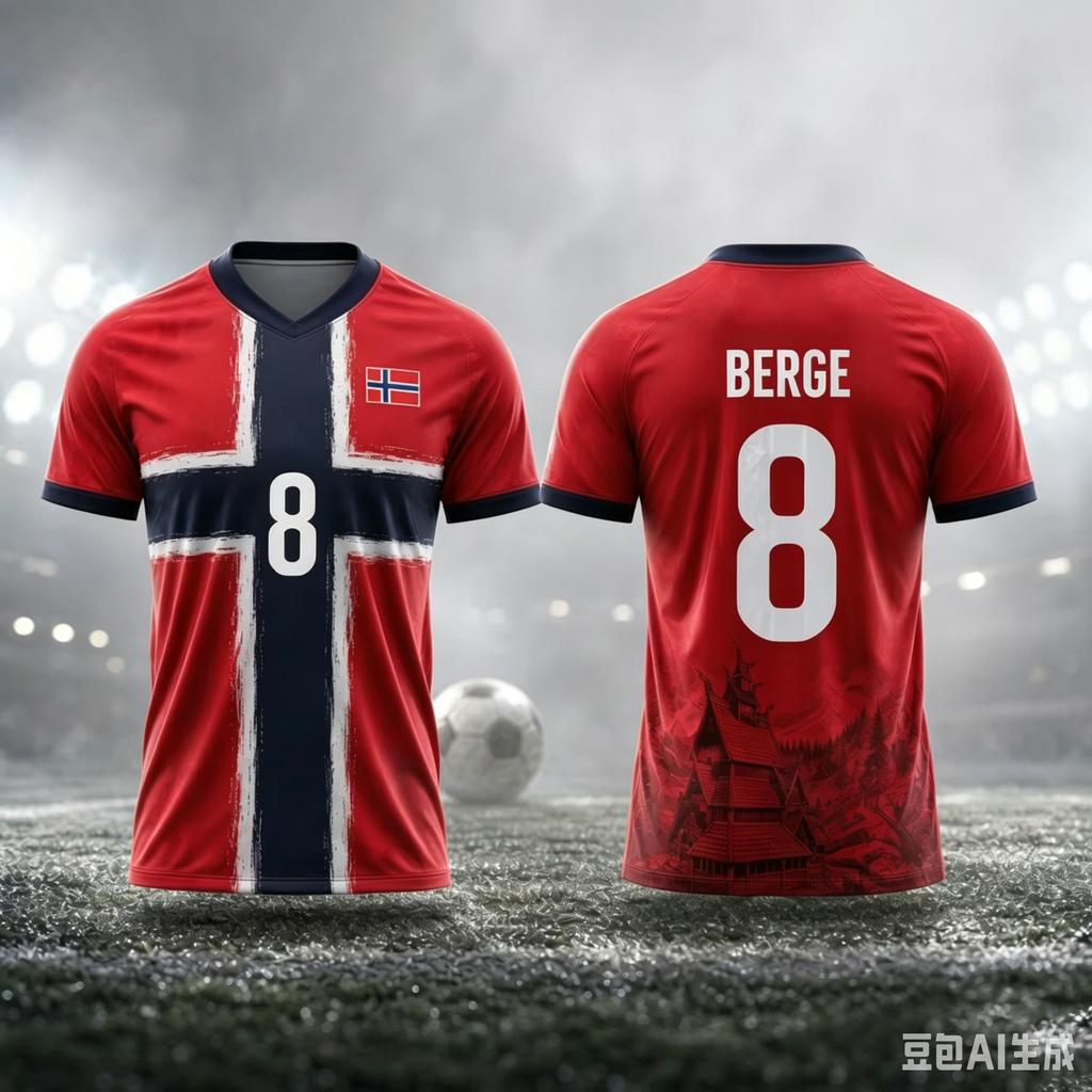 Norwegian 3D Original Summer Football Jersey Men's and Women's Style Football Training Fashionable Casual Top