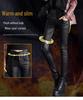 Women's High Waist Matte PU Leather Fleece-Lined Slimming Pants - Winter Base Layer
