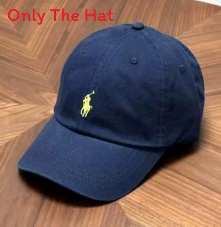Polo Cotton Sun Hat With Large Brim For Outdoor Sunshade And Fashion Accessory