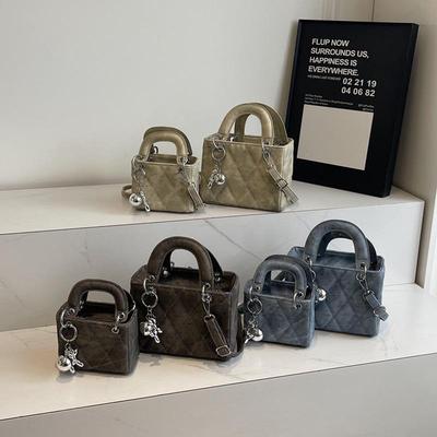 Women's Retro Denim Mini Handbag & Coin Purse - Autumn/Winter Crossbody Parent-Child Style.
