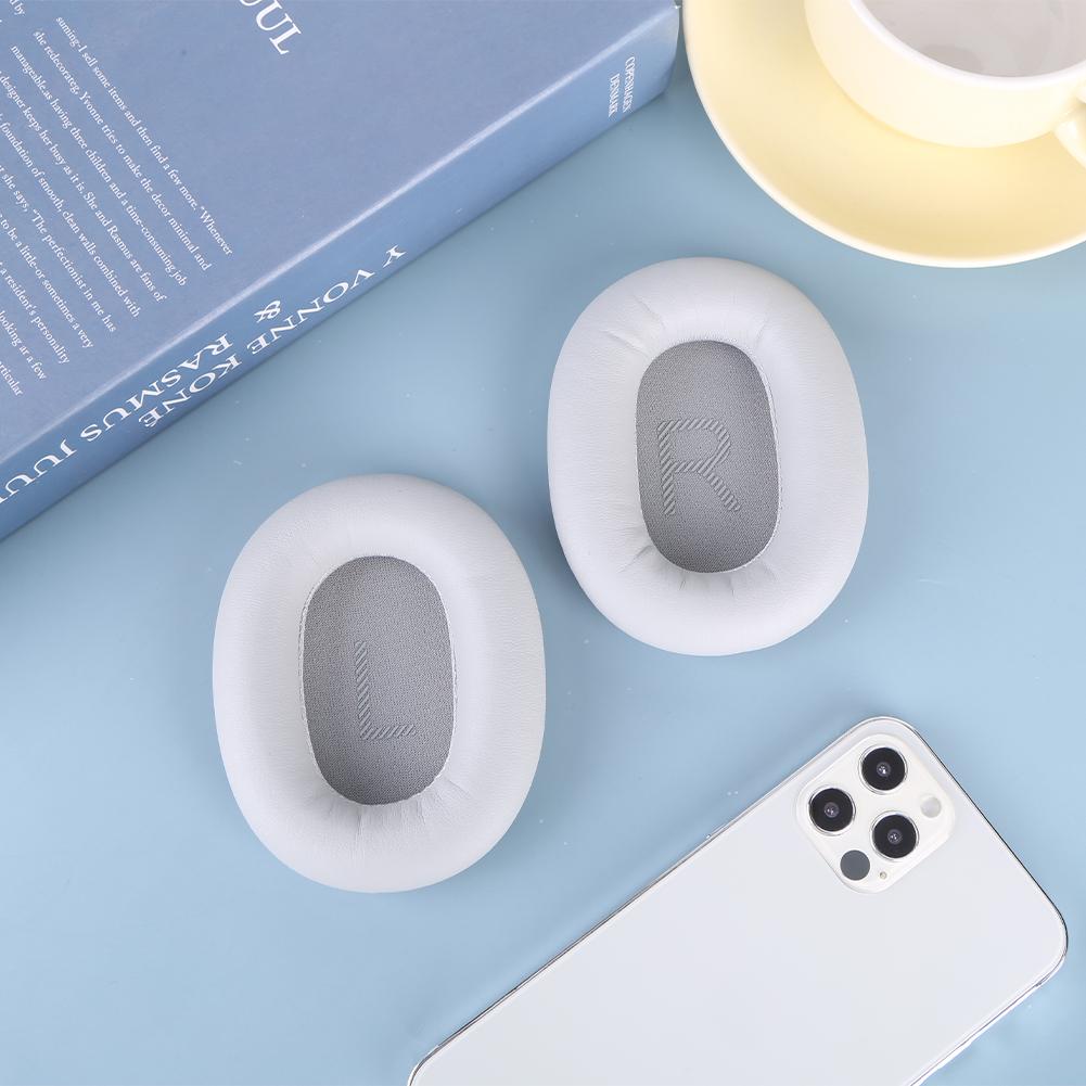 1 Pair Replacement Ear Pads Noise Isolation Memory Foam Ear Cushions Protein Leather Earmuffs for MPOW H12 ANC Headphone