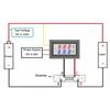 DC0-100V 10A 50A 100A Voltmeter Ammeter Red Blue LED Amp Dual Digital Volt Meter Gauge 0.28'' LED Display 50A 100A Diverter