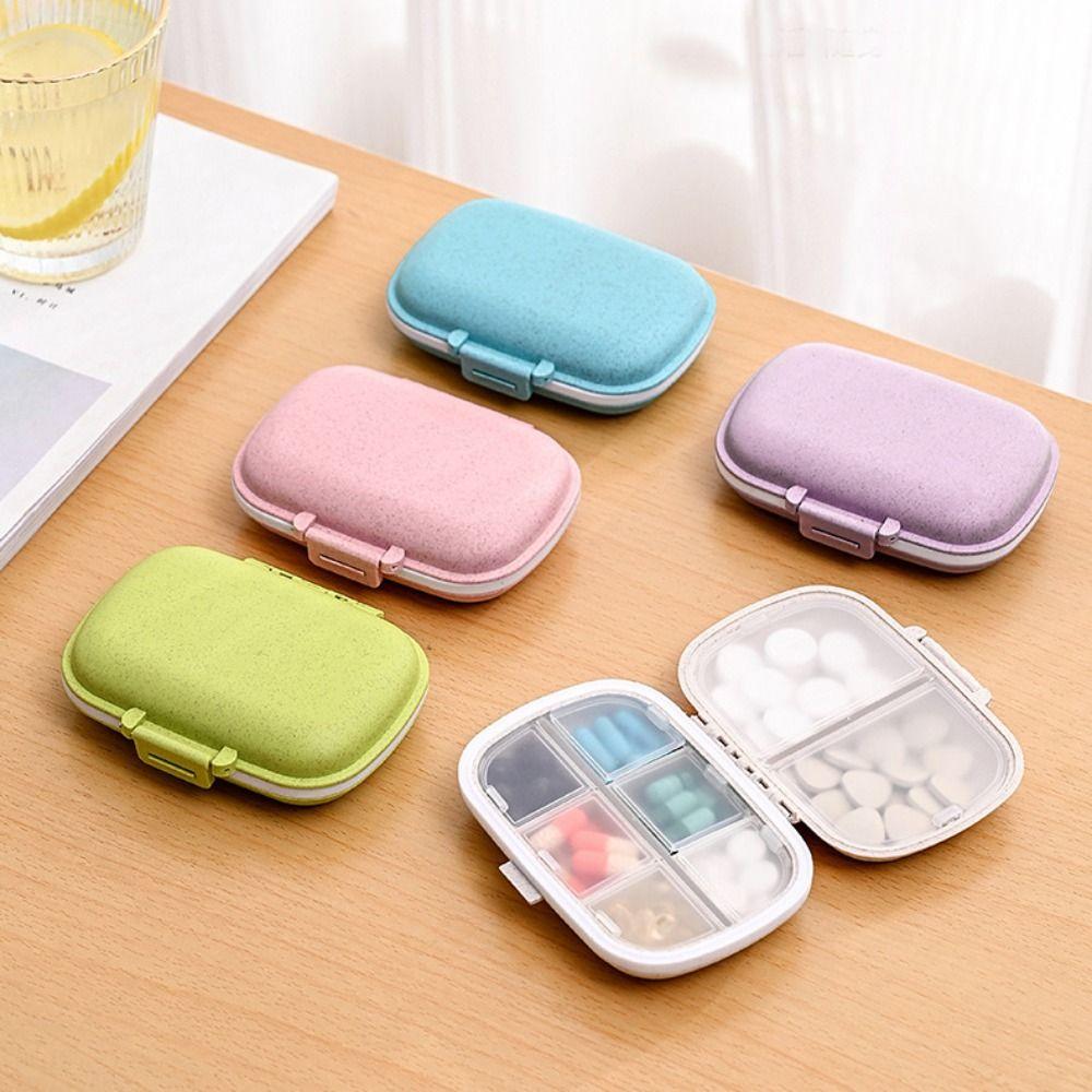 

8 Grids Pill Cases with Seal Ring Pill Splitters Medicine Box Household