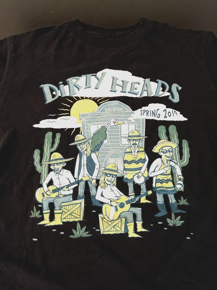 Dirty Heads Band Spring Tour Black Shirt For Men Women Cotton Tee Unisex T-Shirt XL
