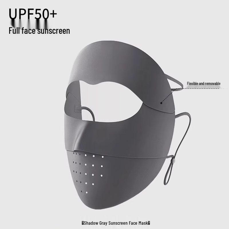 

Новинка 0.6 Жіночий літній одяг з ефектом льоду, захистом від УФ, знімною маскою для обличчя One Size; UPF50 Ice Feeling Sunscreen