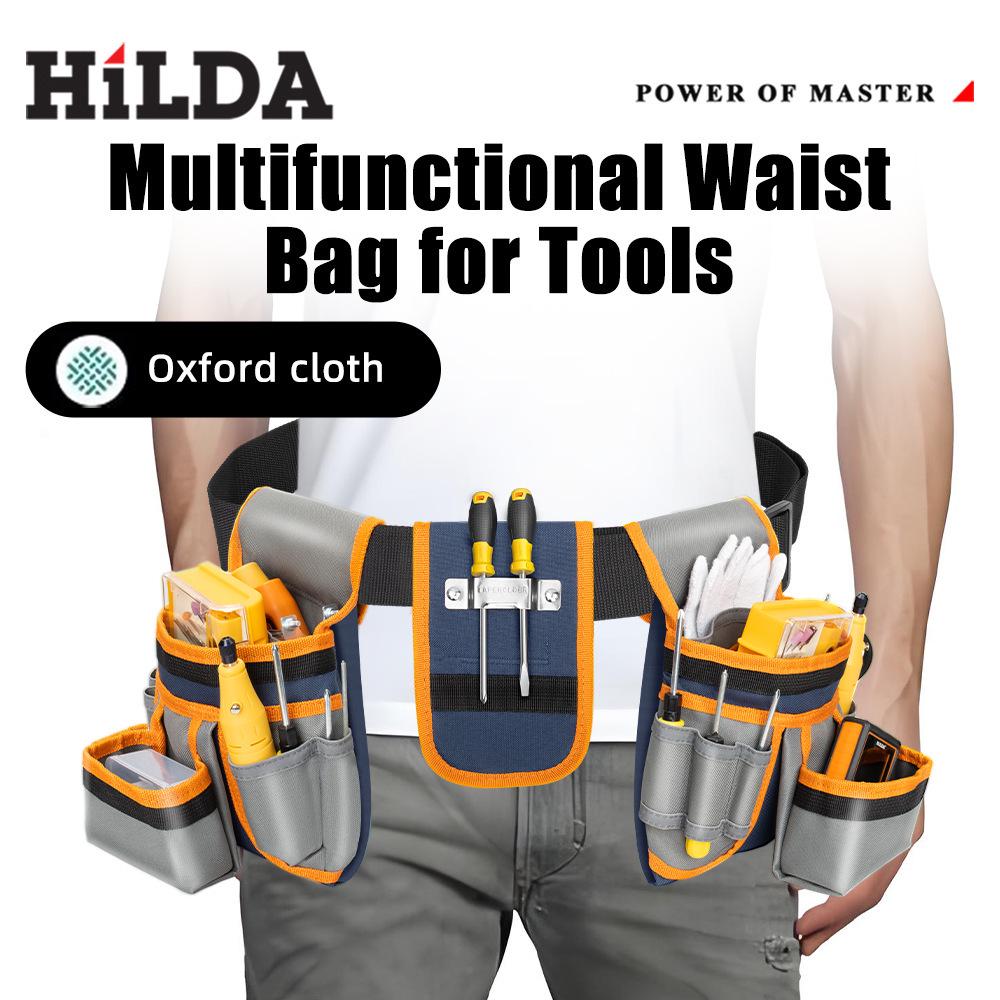Multifunctional Wear-Resistant Canvas Waist Tool Bag