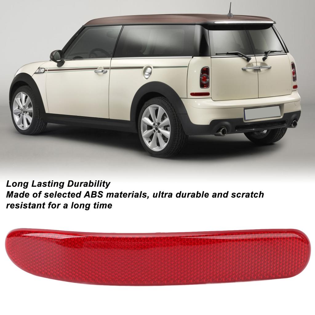 Rear Bumper Trim Reflector Rear Bumper Reflector Increased Safety Unique Decorative Effect for Clubman R55 2008 to 2014