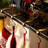 Pack of 4 Sturdy Metal Stocking Holders Home Accessoyr for Christmas Fireplaces Decoration and Holiday Mantels Hook