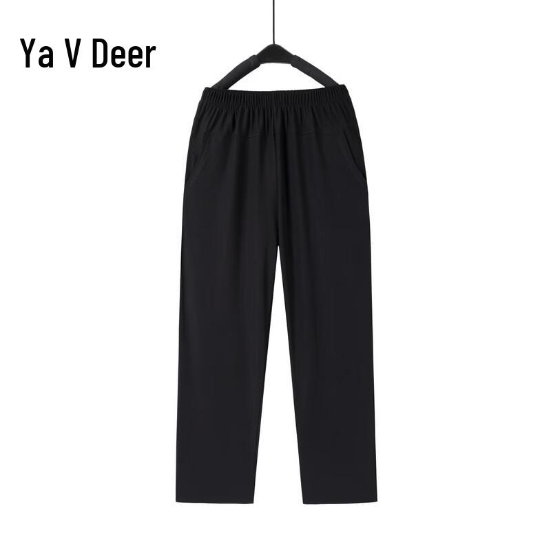 Yalu Women s Lightweight High-Waist Straight-Leg Summer Pants 4XL