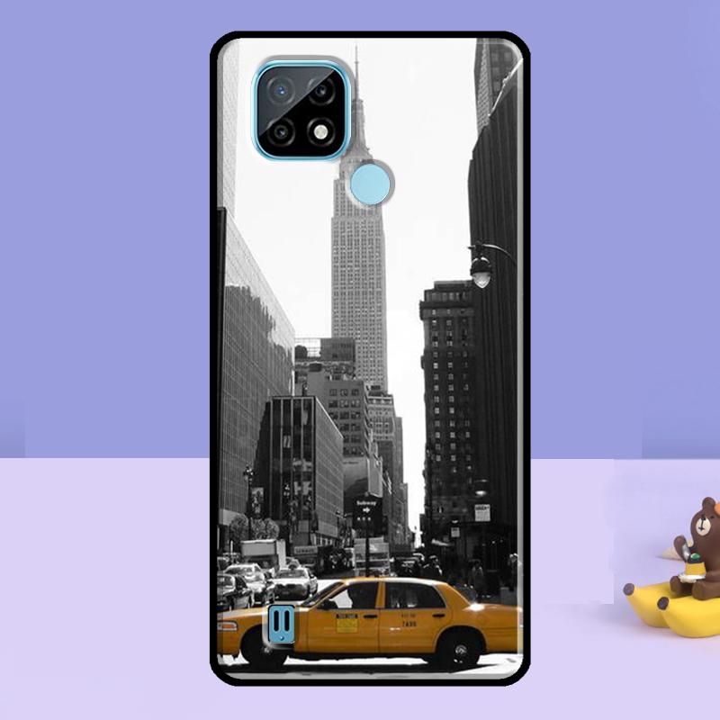 New York City Case For Realme 13 10 11 12 14 Pro Plus C75 C67 C61 C55 C53 C51 C35 C21Y C25S GT 7 Pro 6 6T