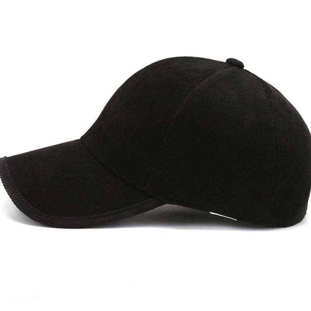 Solid Color Corduroy Cap Breathable Men's Hats Simple Winter Baseball Caps  Women
