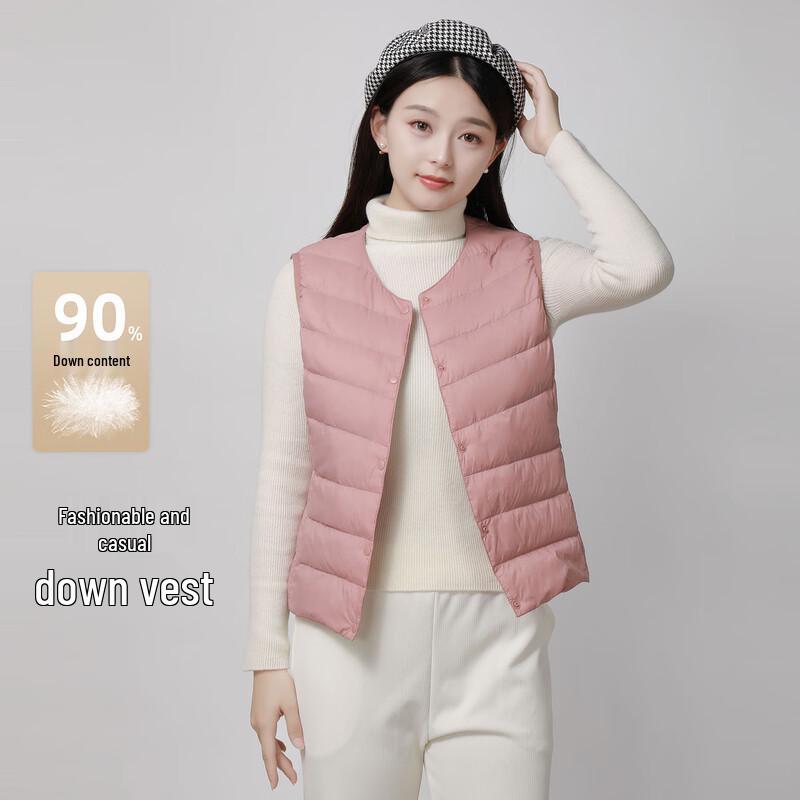SNOWFLYING Women's Lightweight 90% Duck Down Vest