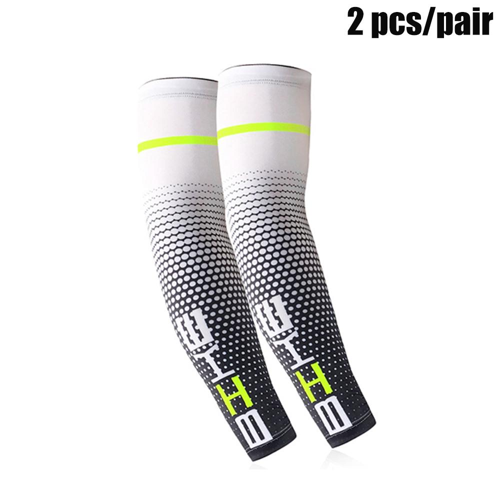 1 Pair Cool Men Sports Cycling Running Bicycle UV Sun Protection Cuff Cover Protective Arm Sleeve Women Bike Arm Warmers Sleeves