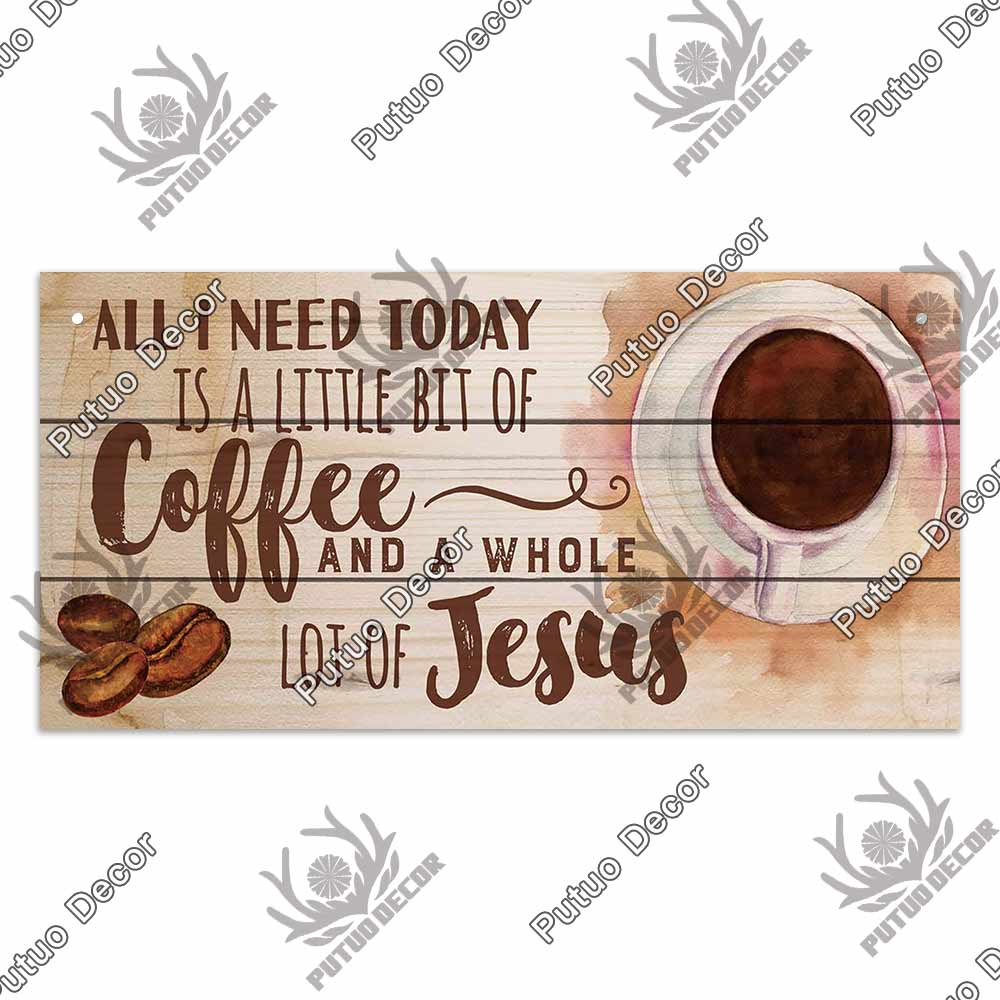 Coffee Metal Hanging Signs Decorative Plaques Door Aluminum Plaque In Home Decor Cafe Kitchen Hanging Home Decor