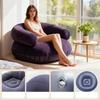 Inflatable Sofa Cover Lazy Bag Chair Single Seating For Small Bedroom Or Balcony , Cover,
