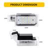 2Pcs Car LED Door Welcome Lights for Honda Acura MDX 2007-up RLX 2014-up TL 2009-up TLX 2015-up ZDX 2010-2013 12V White Car Lamp